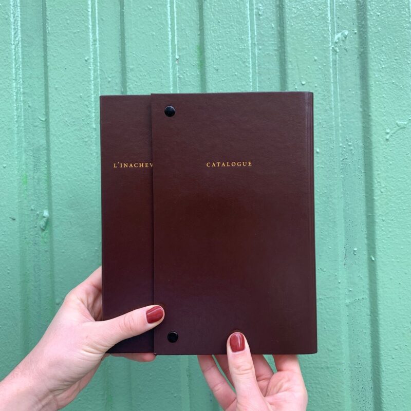 catalogue raisonné de l'inachevé