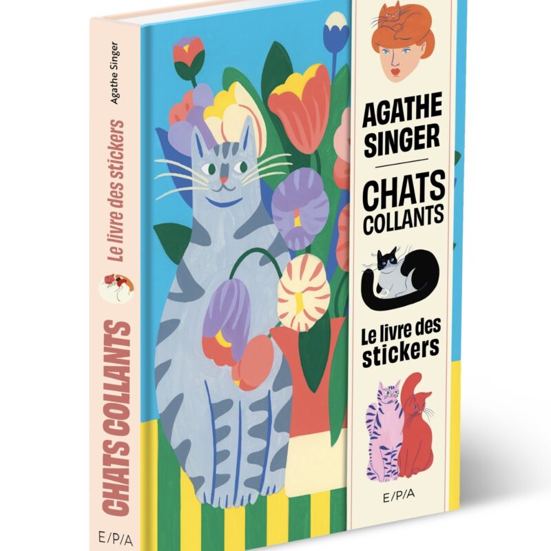 chats collants : le livre des stickers