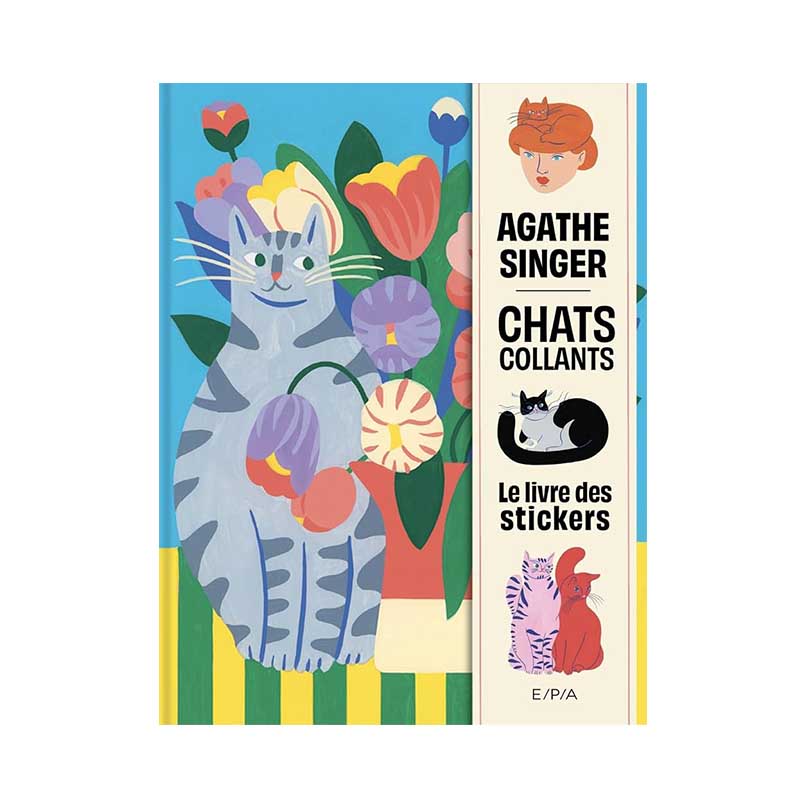 chats collants : le livre des stickers